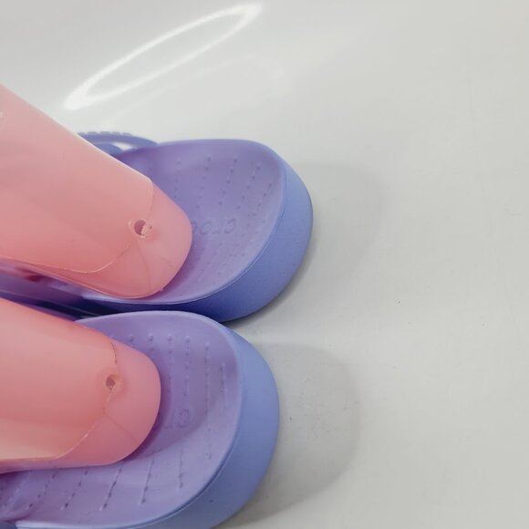 Crocs Women's Blue Moon Jelly Splash Glossy Starppy Flat Sandal Size US 11 - Picture 4 of 7